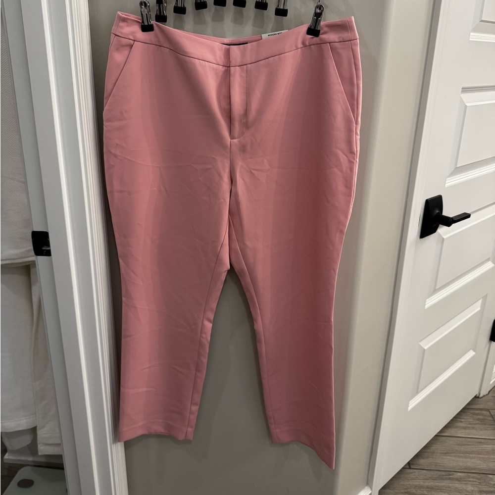 14 Slim Regular - Ankle Mid Rise Pink Pants